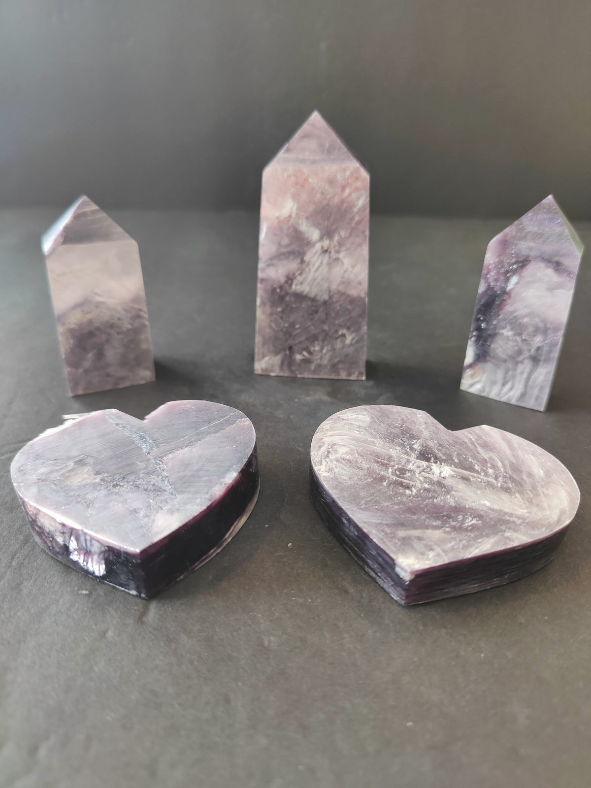 Lepidolite Tower or Heart - Brazil
