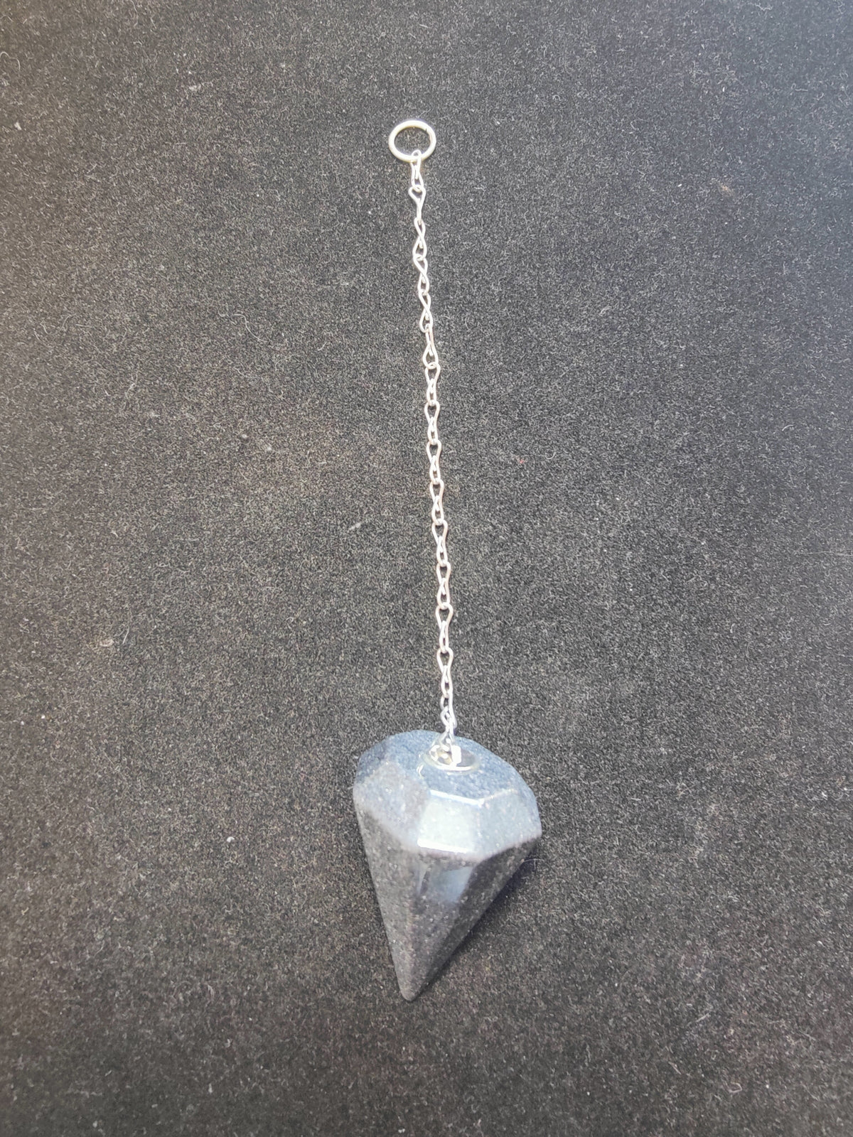 Crystal Pendulum, Faceted Gemstone Point with 7 in Chain — Choose Your Stone