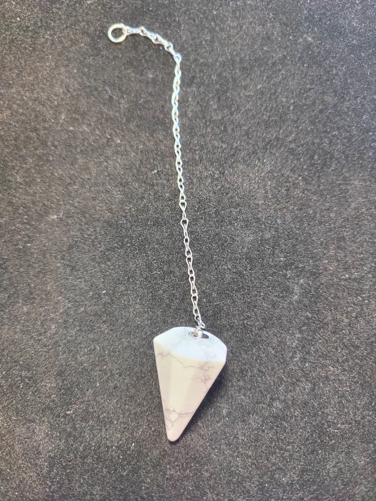 Crystal Pendulum, Faceted Gemstone Point with 7 in Chain — Choose Your Stone