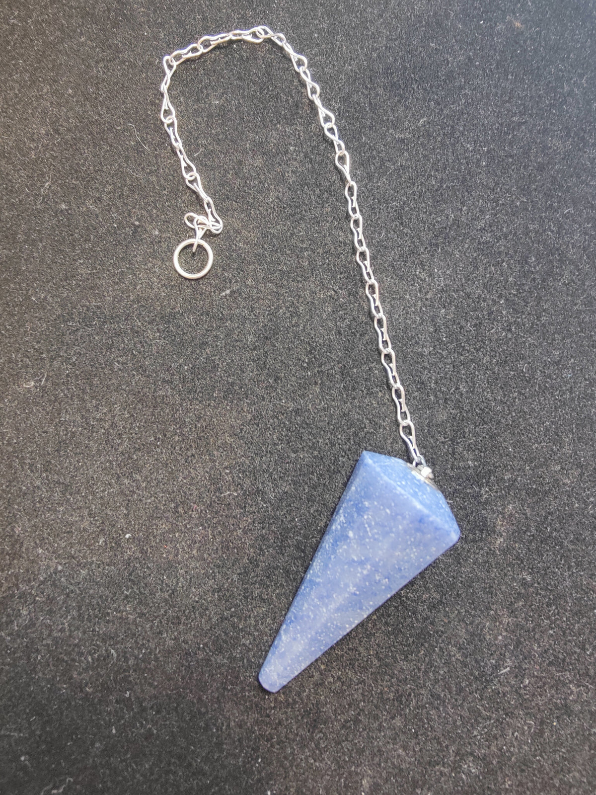 Crystal Pendulum, Faceted Gemstone Point with 7 in Chain — Choose Your Stone