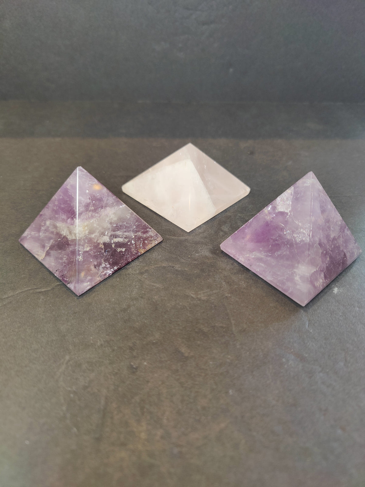 Gemstone Pyramid, Polished Crystal Pyramid in Assorted Stones - Brazil