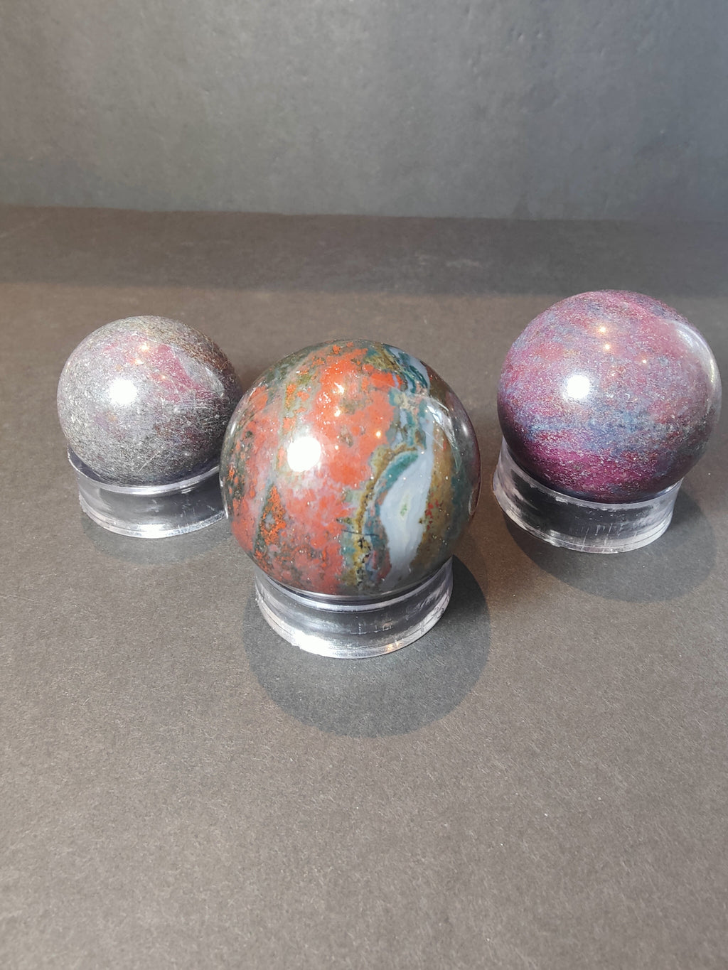 Ruby Kyanite Polished Spheres & Palm Stones