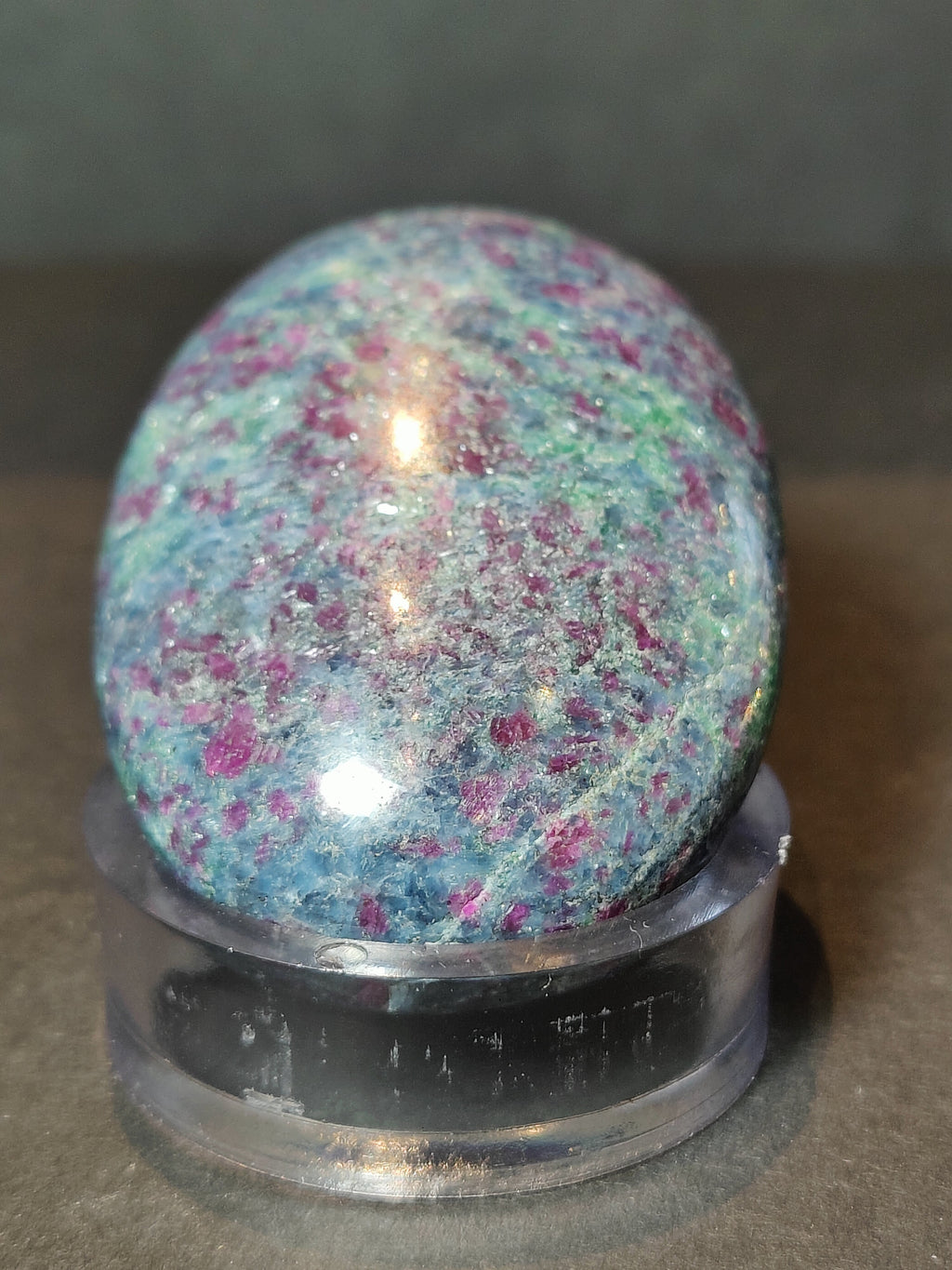 Ruby Kyanite Polished Spheres & Palm Stones