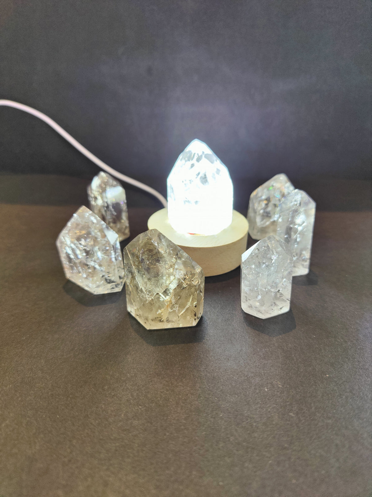 Crackle Quartz Point - Brazil
