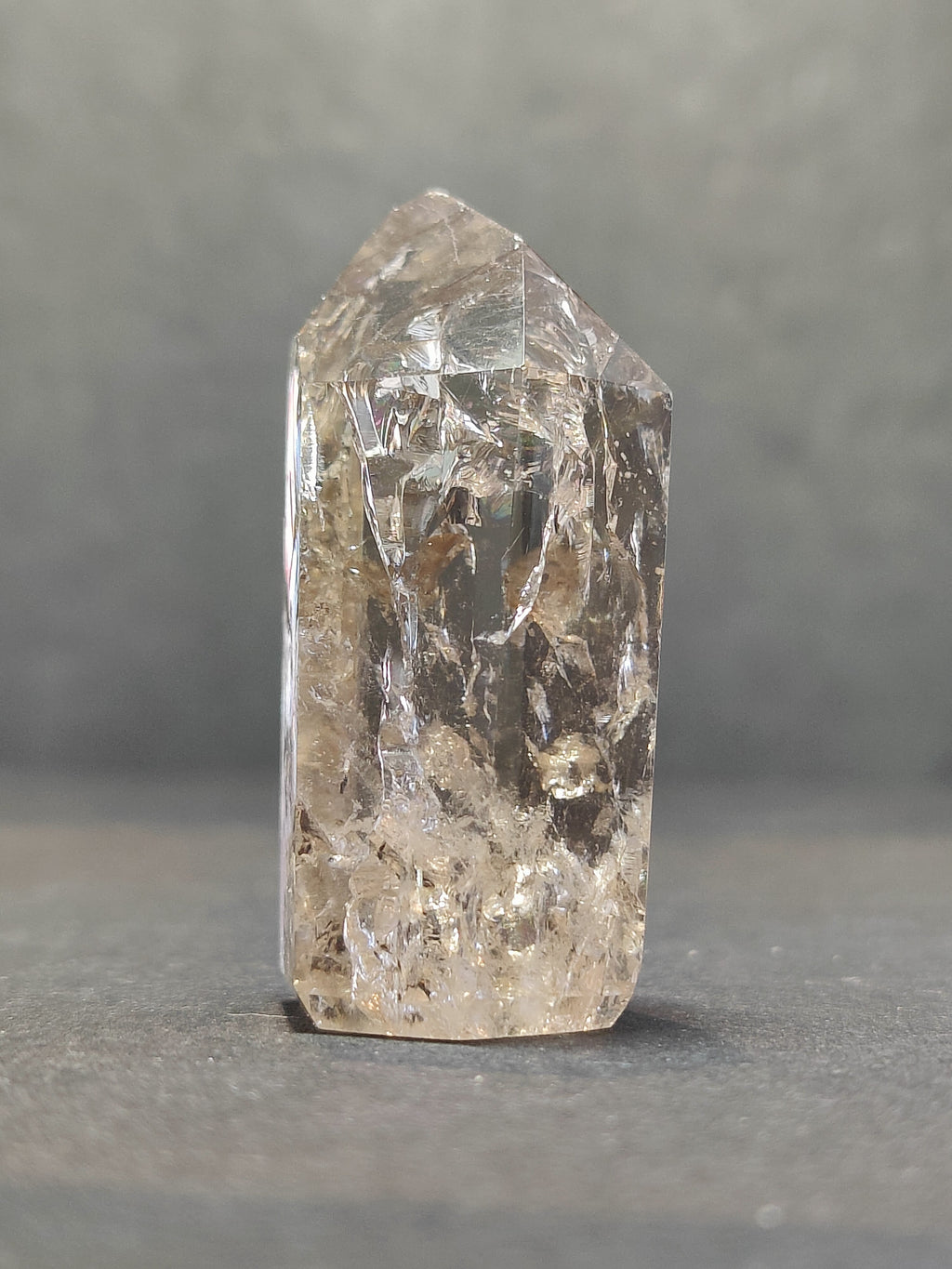 Crackle Quartz Point - Brazil