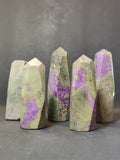 Atlantisite Tower, Polished Purple Stichtite in Green Serpentine - Tasmania