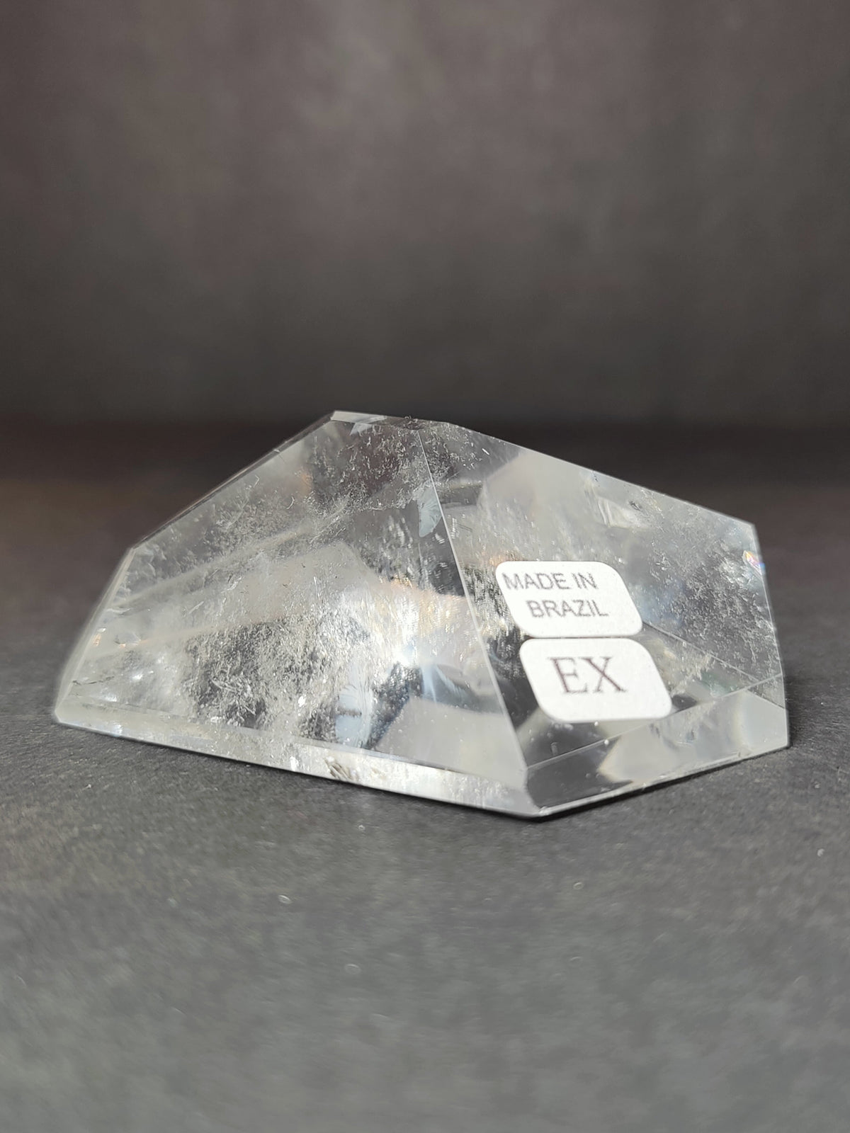 Smoky & Clear Quartz Freeform, Polished Crystal Sculpture - Brazil, One of a Kind