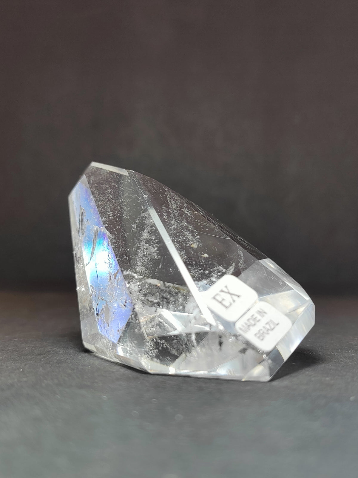 Smoky & Clear Quartz Freeform, Polished Crystal Sculpture - Brazil, One of a Kind