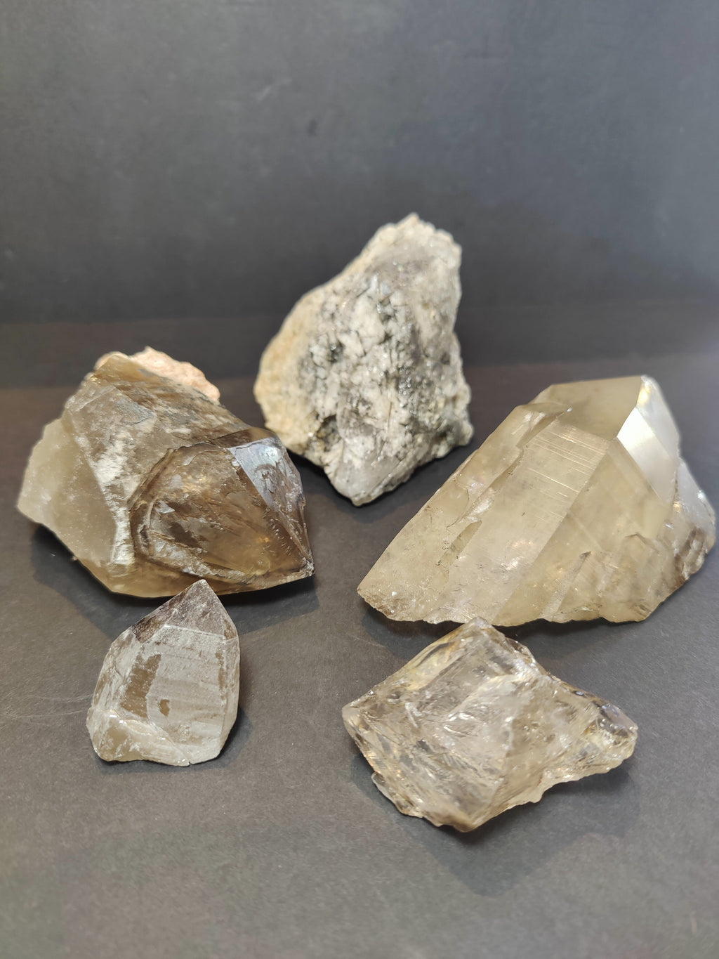 Smoky Quartz Celestial Points, Natural Raw Crystals - Brazil