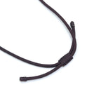 Adjustable Black Cord Necklace