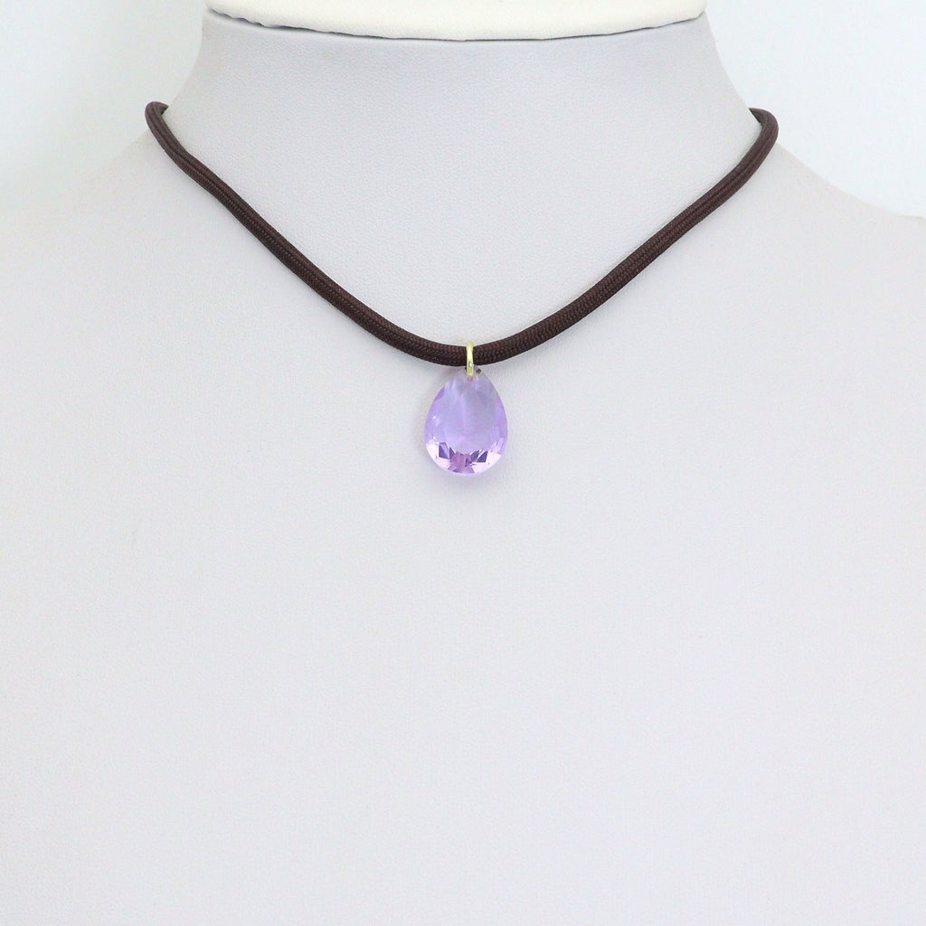 Adjustable Black Cord Necklace