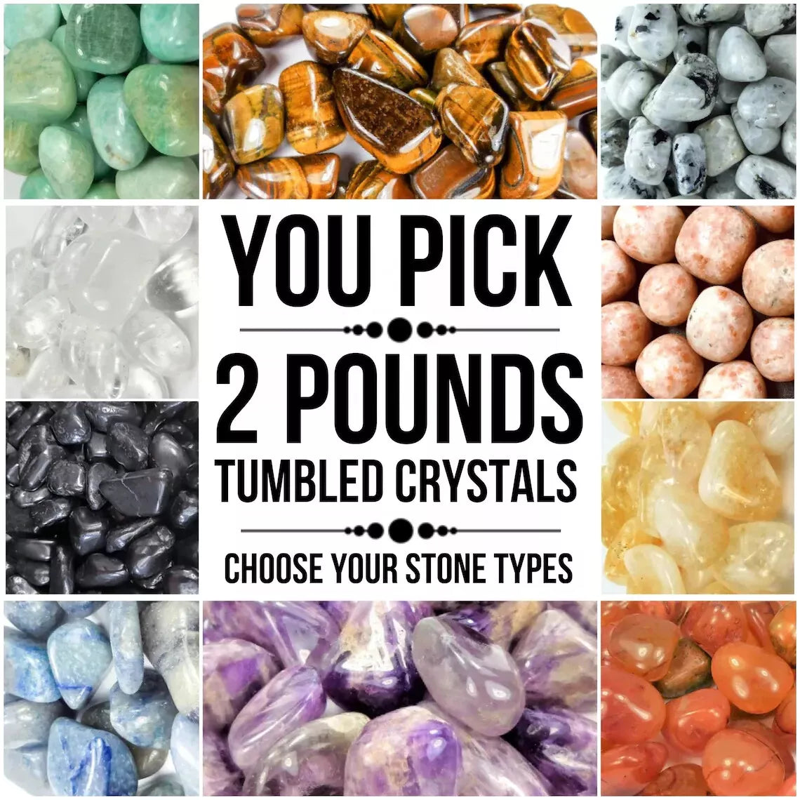 Tumbled Stone Bundle #1 - Pick Two Stones