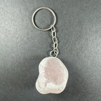 Crystal Keychain, Natural Gemstone on Keyring — Choose Your Stone