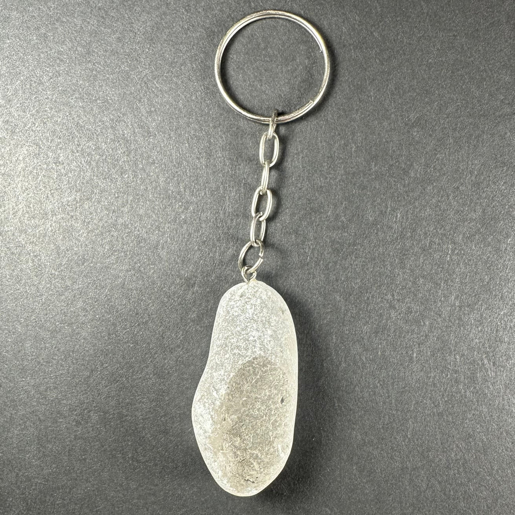 Crystal Keychain, Natural Gemstone on Keyring — Choose Your Stone