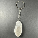 Crystal Keychain, Natural Gemstone on Keyring — Choose Your Stone