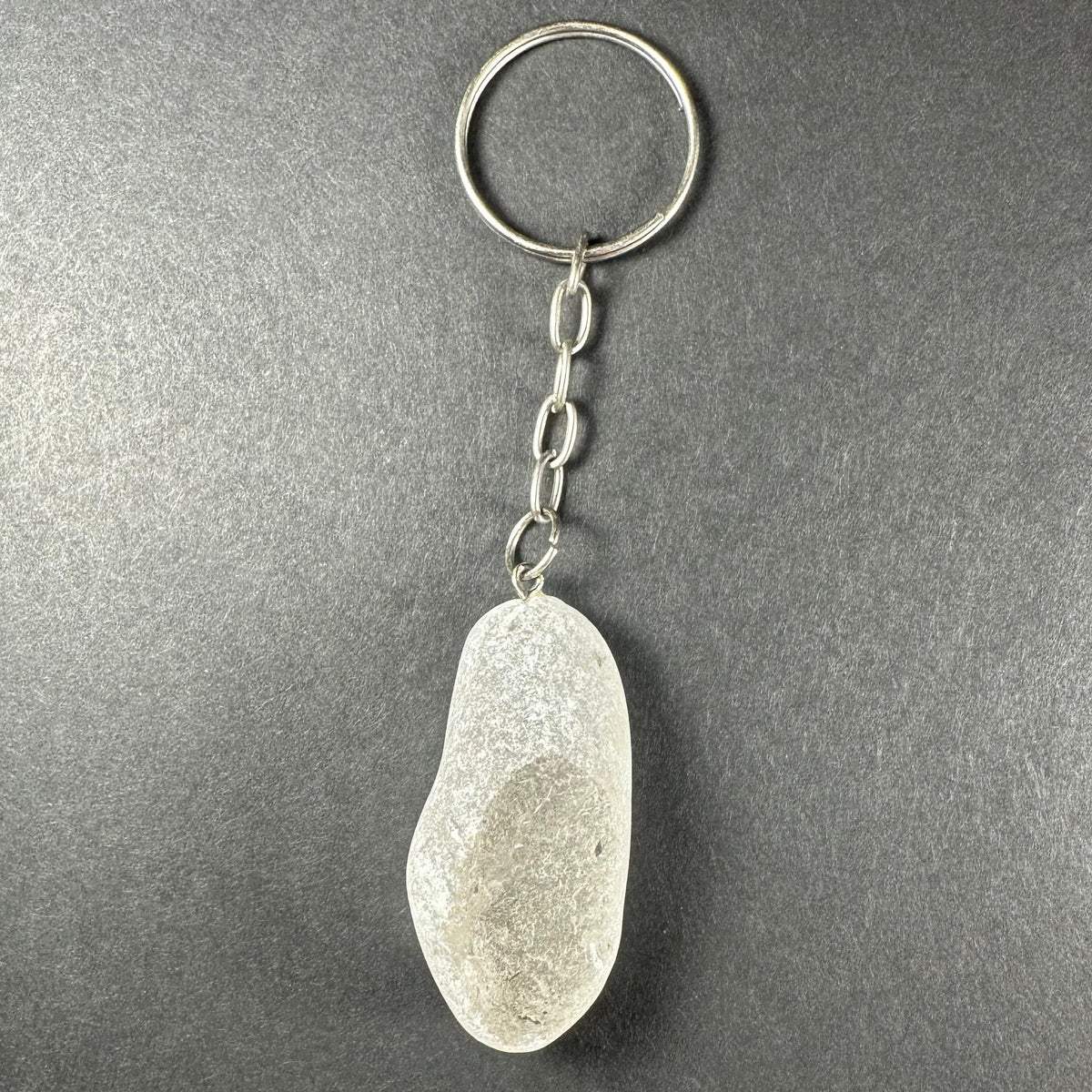 Crystal Keychain, Natural Gemstone on Keyring — Choose Your Stone