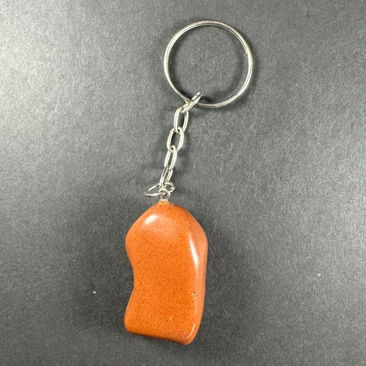 Crystal Keychain, Natural Gemstone on Keyring — Choose Your Stone