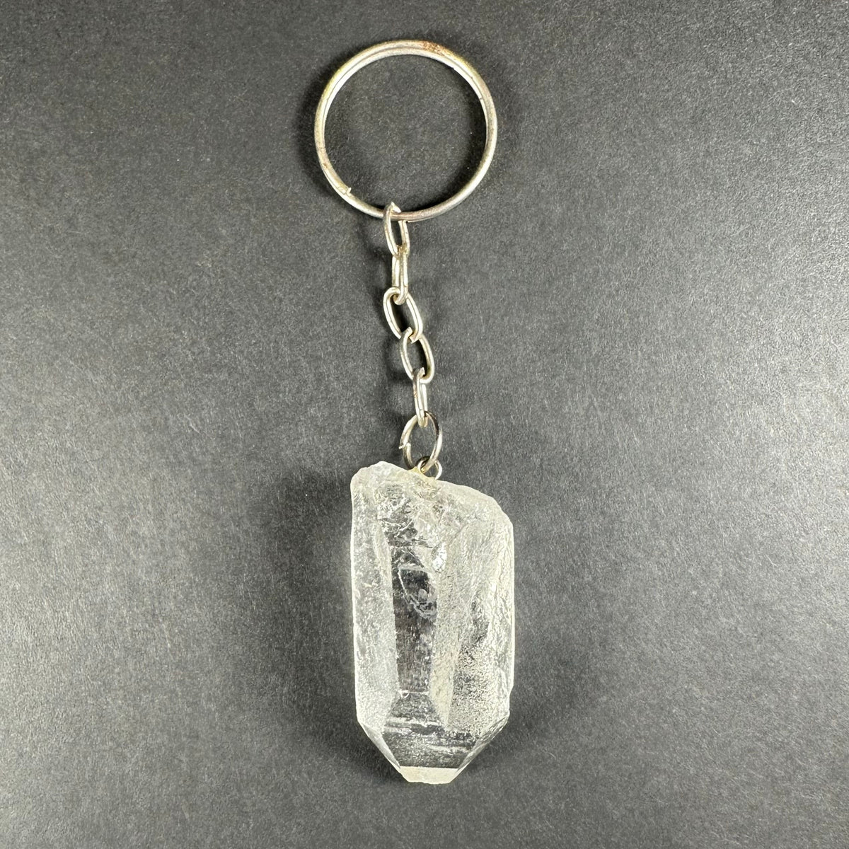Crystal Keychain, Natural Gemstone on Keyring — Choose Your Stone