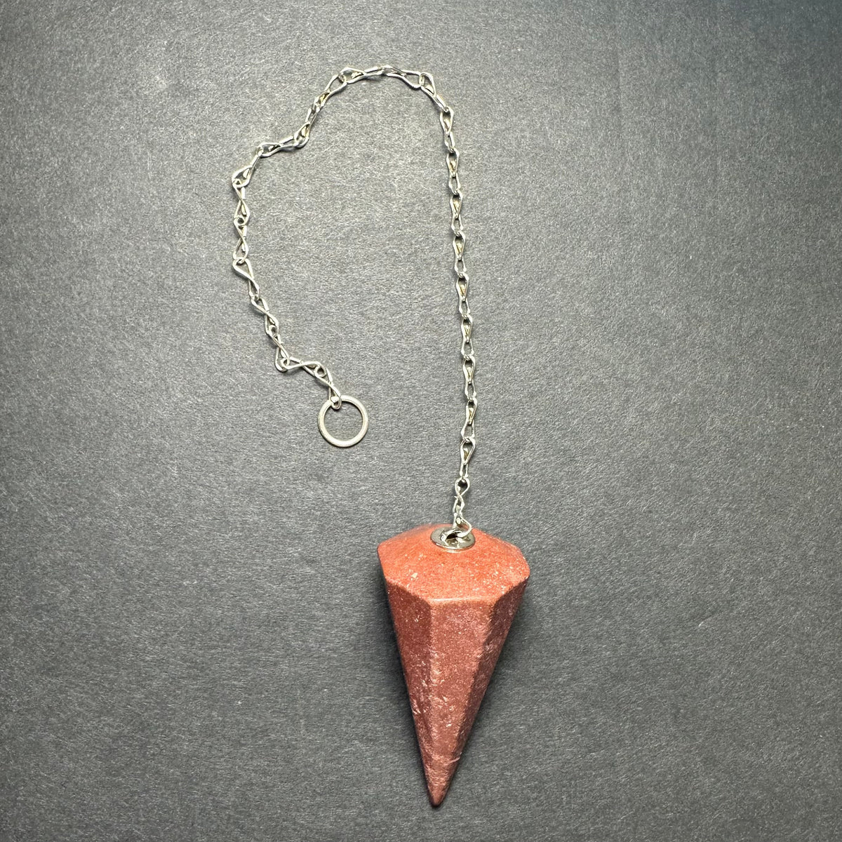 Crystal Pendulum, Faceted Gemstone Point with 7 in Chain — Choose Your Stone