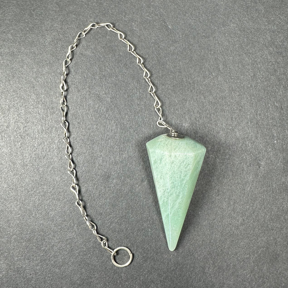Crystal Pendulum, Faceted Gemstone Point with 7 in Chain — Choose Your Stone