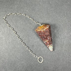 Crystal Pendulum, Faceted Gemstone Point with 7 in Chain — Choose Your Stone