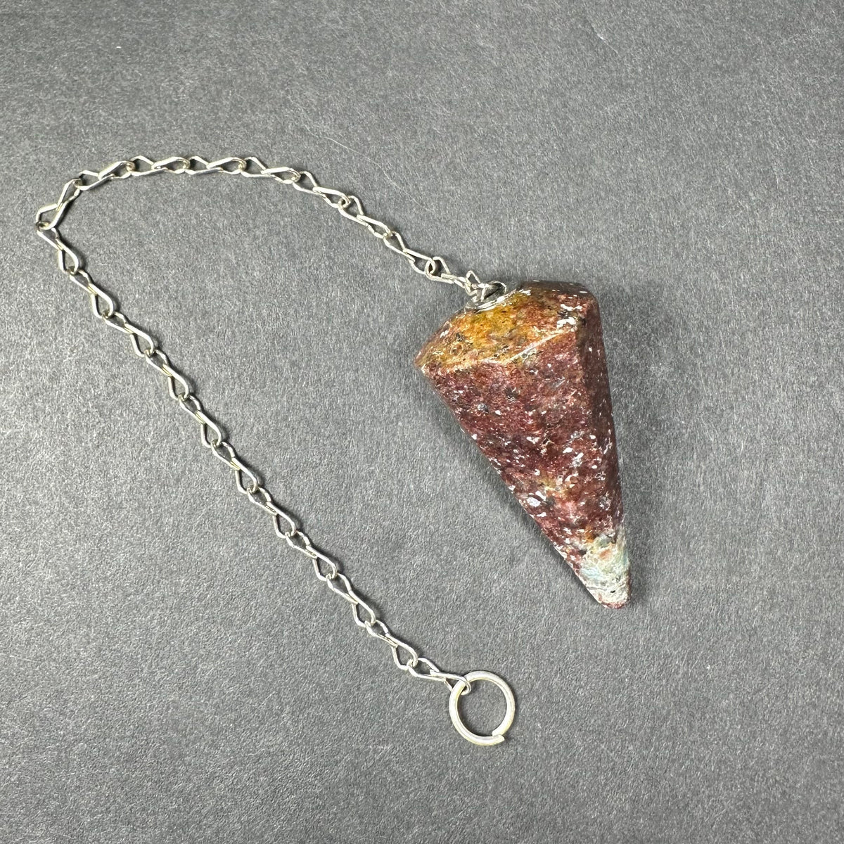 Crystal Pendulum, Faceted Gemstone Point with 7 in Chain — Choose Your Stone