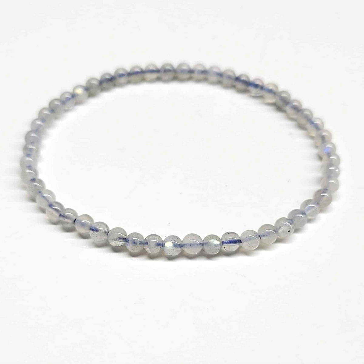 Labradorite Bead Bracelet - 4 to 10 mm Stretch