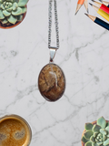 Picture Jasper Pendant Necklace