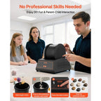 VEVOR Rock Tumbler Kit, 4 lb Belt-Free Rock Polisher, 4 Speeds