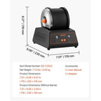 VEVOR Rock Tumbler Kit, 4 lb Belt-Free Rock Polisher, 4 Speeds