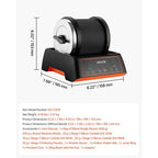 VEVOR Rock Tumbler Kit, 2 lb Rock Polisher with Rough Gems and Grit