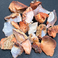 Carnelian Agate Rough, Raw Red & White Stones - By the Piece or Pound