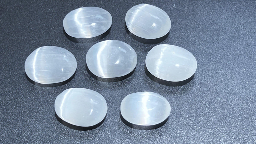 Selenite Mini Palm Stones