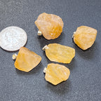 Petite Golden Quartz Crystal Pendant - view 3