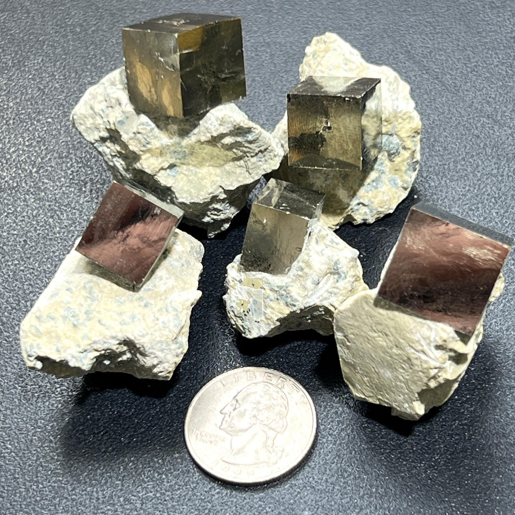 Pyrite Cubes in Matrix - Spain