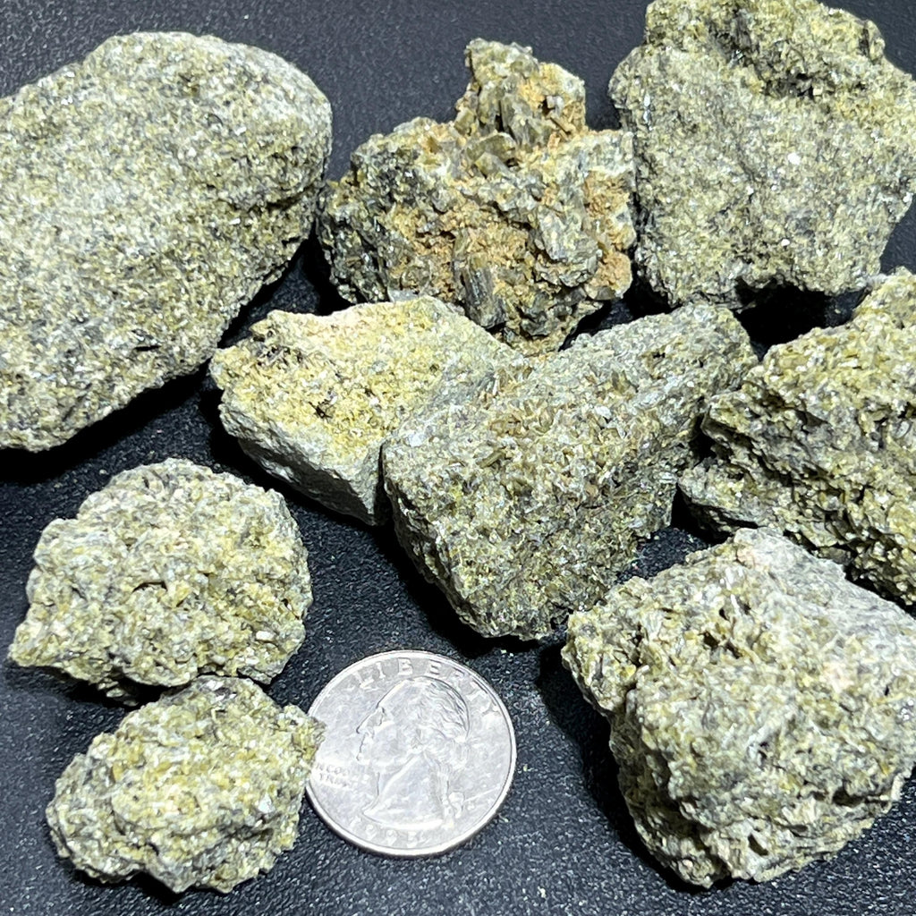 Green Epidote Rough, Raw Crystal Stones - By the Piece or Pound