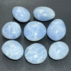 Large Blue Calcite Palm Stone