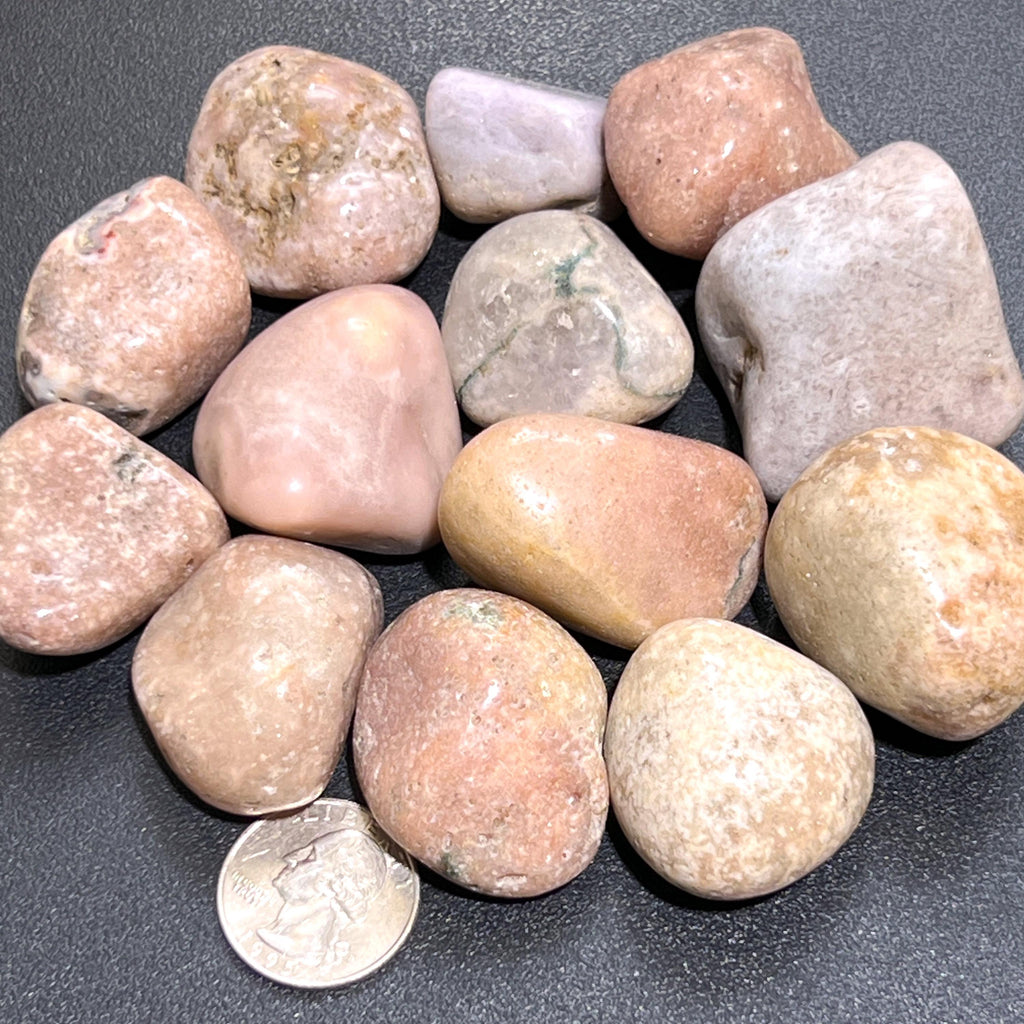 Large Pink Amethyst Tumbled Stones - Brazil