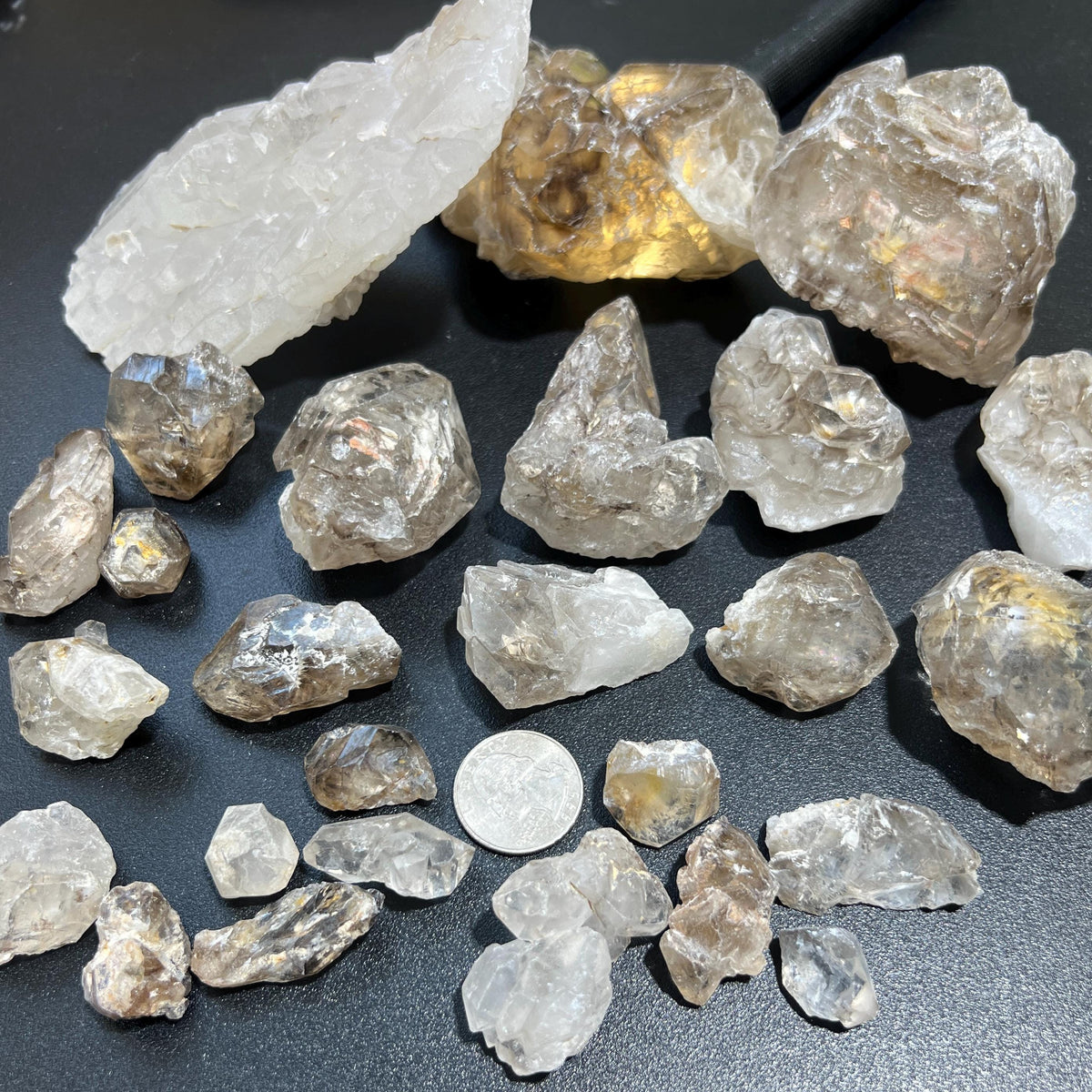 Celestial Quartz Clusters, Raw Alligator Quartz Crystals - Single or by the Pound