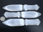 Selenite Carved Blade-Shaped Point - view 2