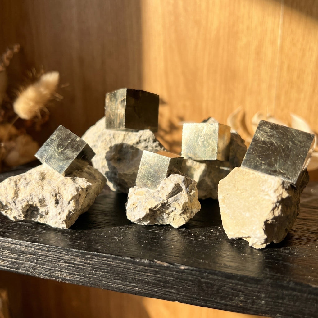 Pyrite Cubes in Matrix - Spain