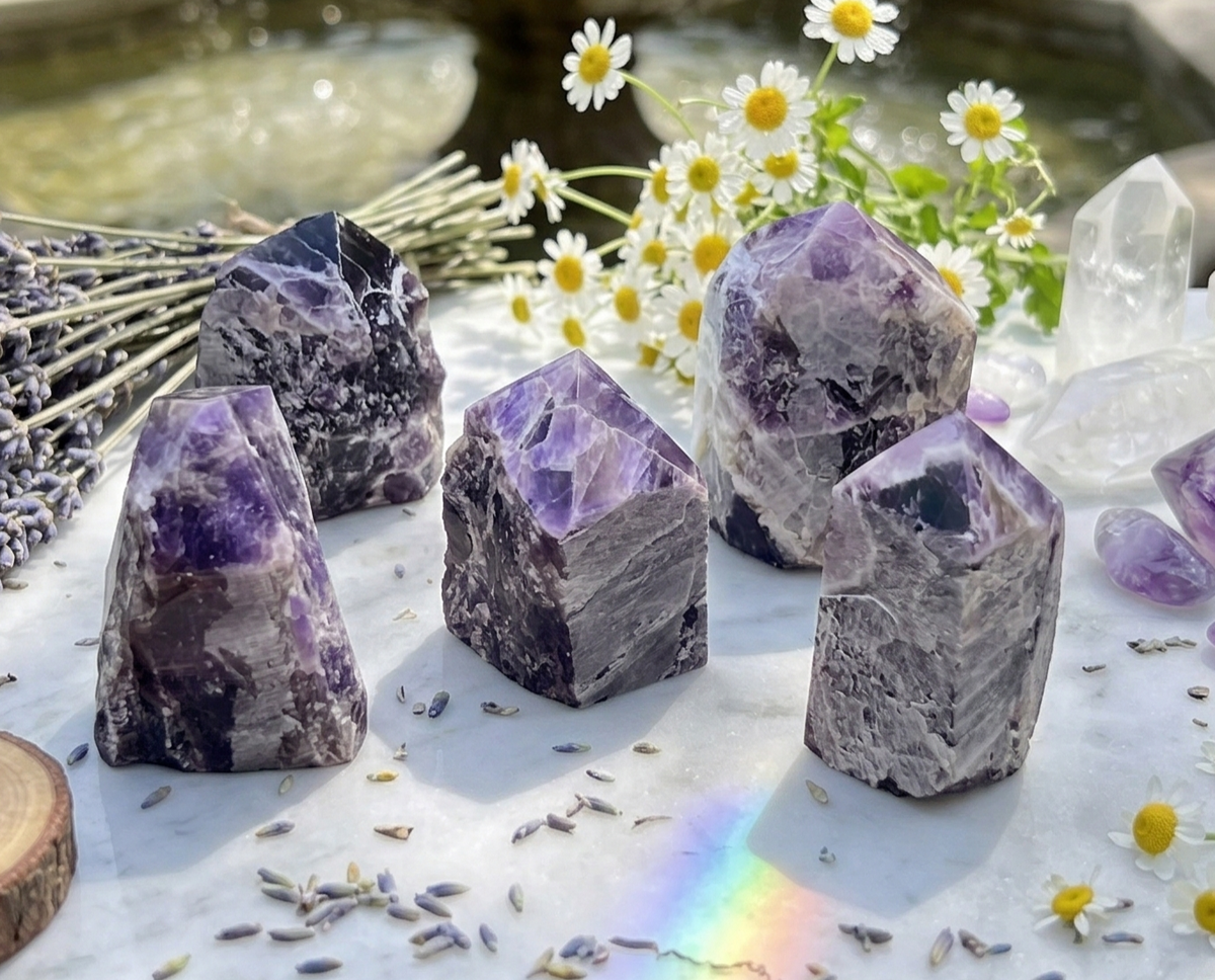 Large Banded Amethyst Tower