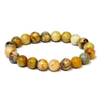 Crazy Lace Agate Bead Bracelet - 4 to 10 mm Stretch