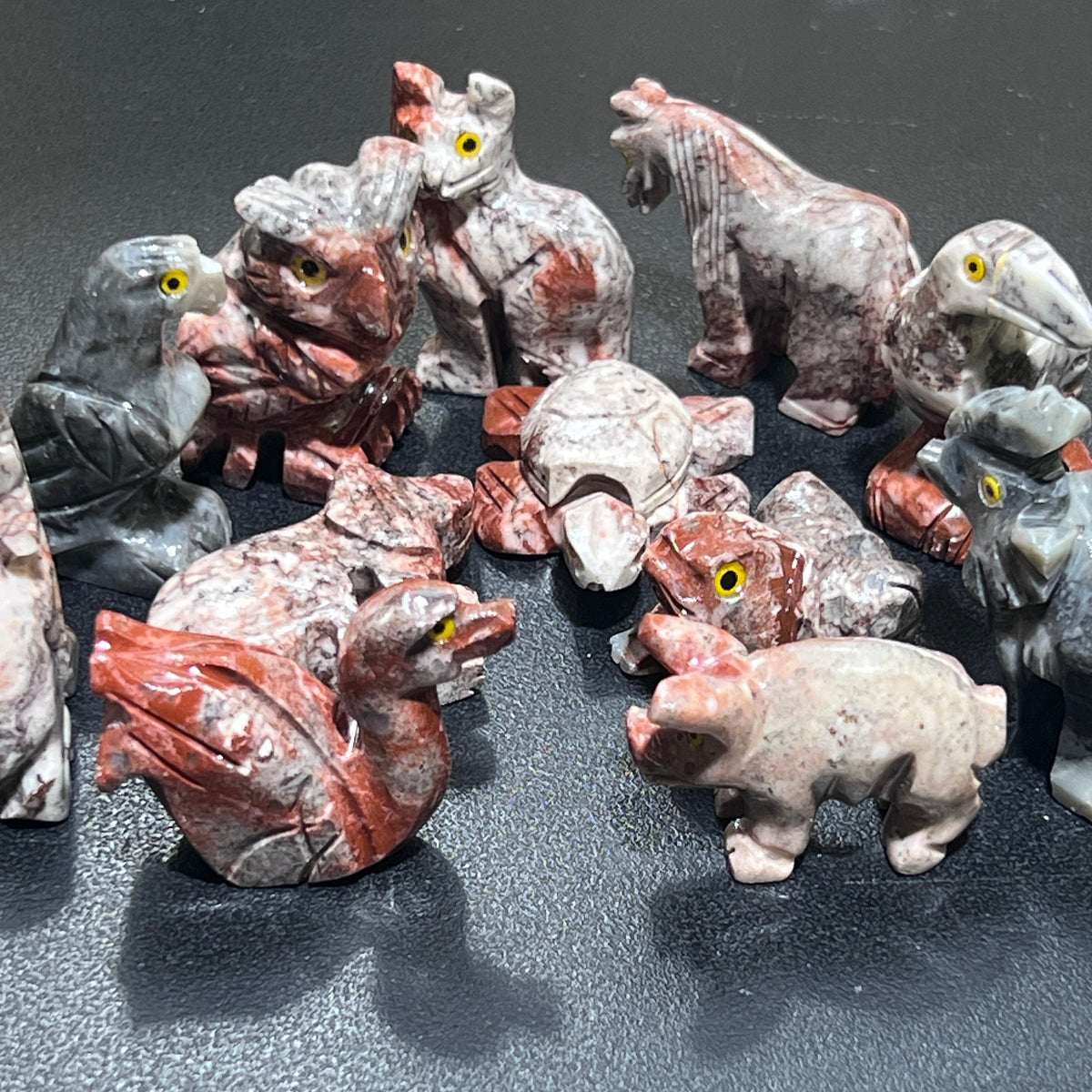Soapstone Animal Carvings - Pack of 10