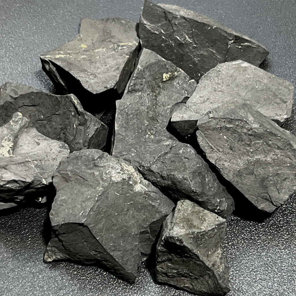 Shungite Rough, Raw Black Type-2 Stones - By the Piece or Pound, Karelia Russia