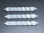 Selenite Spiral Wand - Morocco