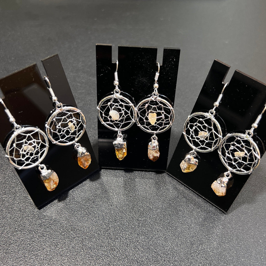 Citrine Dreamcatcher Earrings