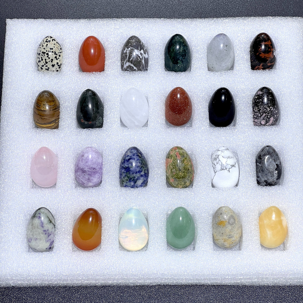 Gemstone Egg Collection Mixed Box (Flat of 24 Pieces)