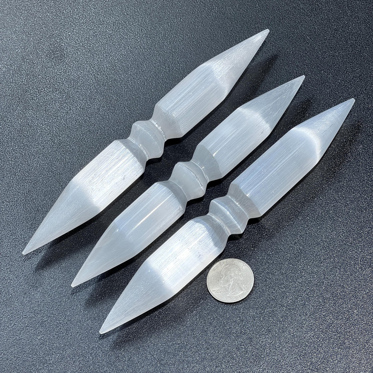 Selenite Wand - Double Point