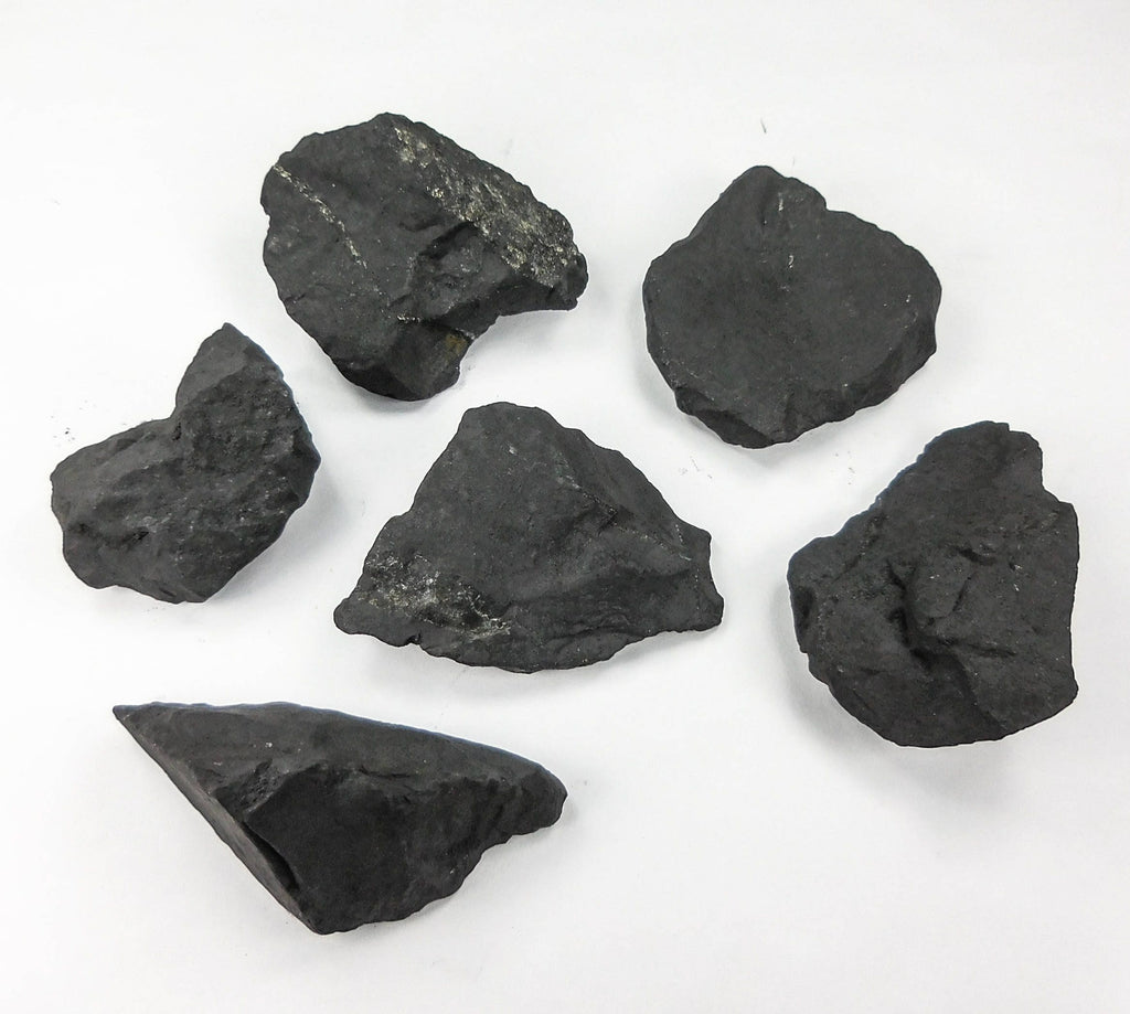 Shungite Rough, Raw Black Type-2 Stones - By the Piece or Pound, Karelia Russia